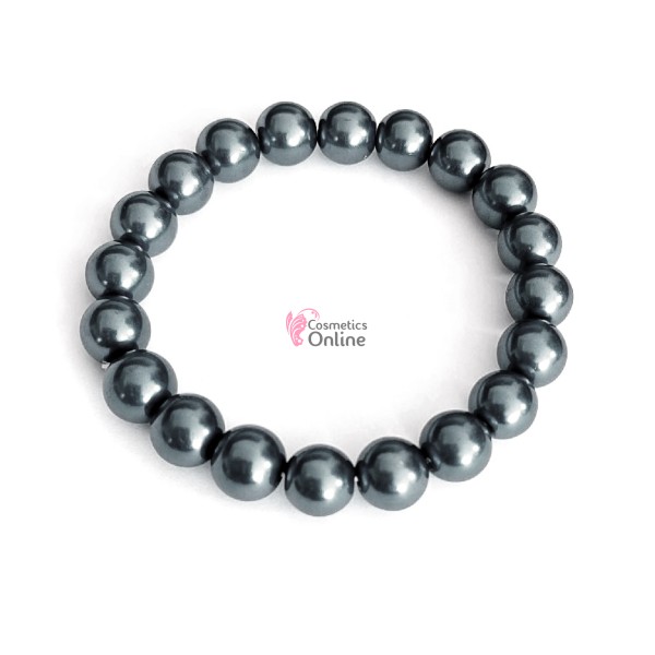 Bratara eleganta de mana BRM006HH cu perle sidefate din sticla Gri